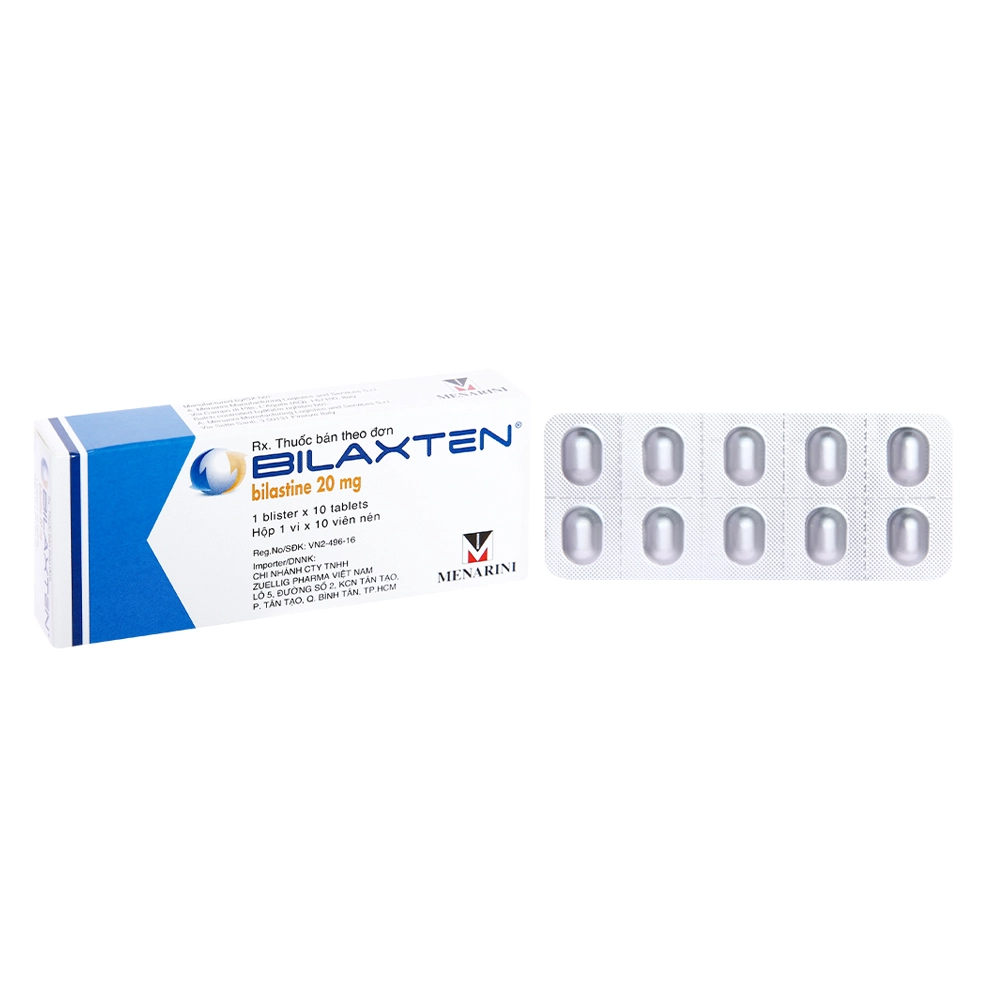 Bilaxten 20mg Menarini 1 vỉ x 10 viên