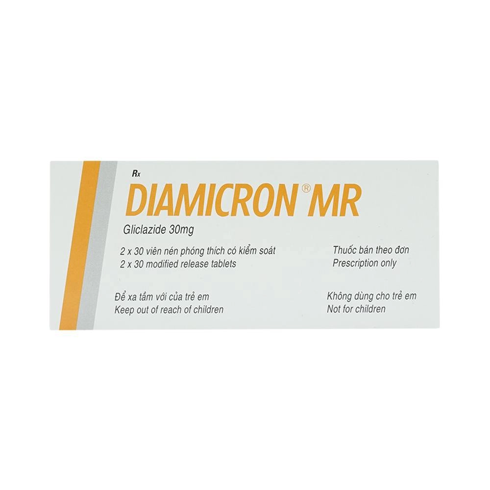 Diamicron MR 30mg Servier 2 vỉ x 30 viên