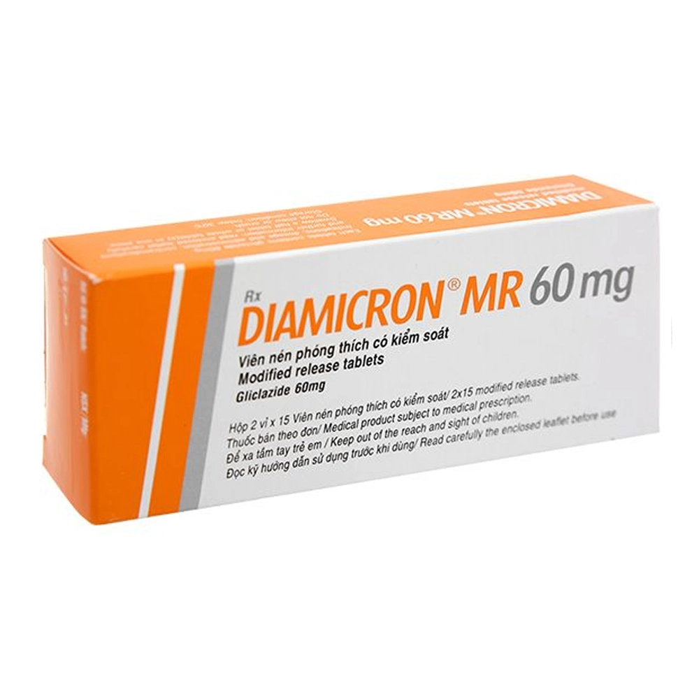 Diamicron MR 60mg (Gliclazide 60mg) 2 vỉ x 15 viên