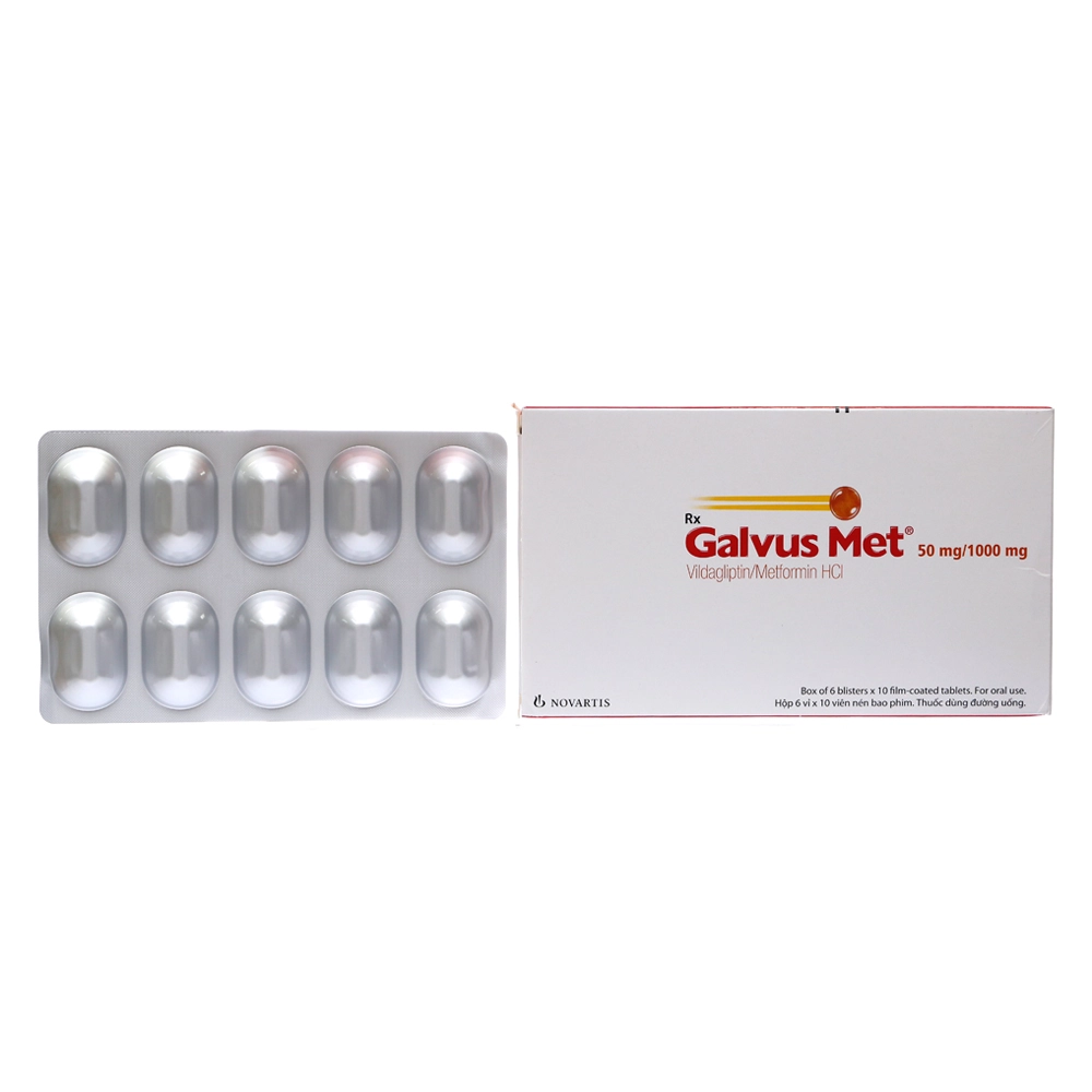 Galvus Met 50mg/1000mg Novartis 6 vỉ x 10 viên