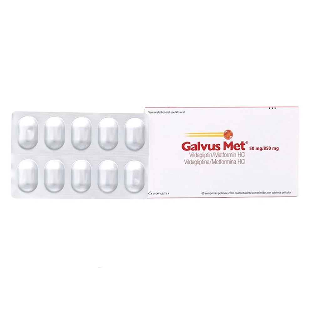 Galvus Met 50mg/850mg Novartis 6 vỉ x 10 viên