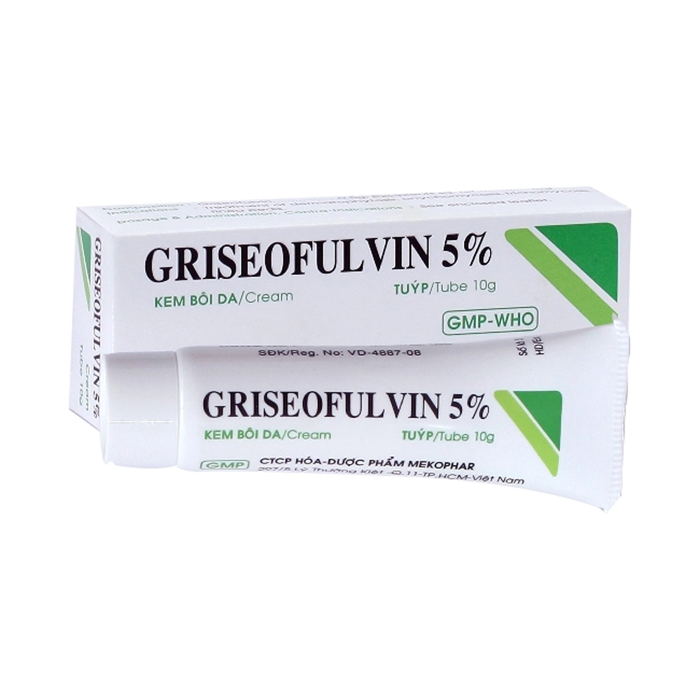 Griseofulvin 5% Mekophar 1 Tuýp x 10g