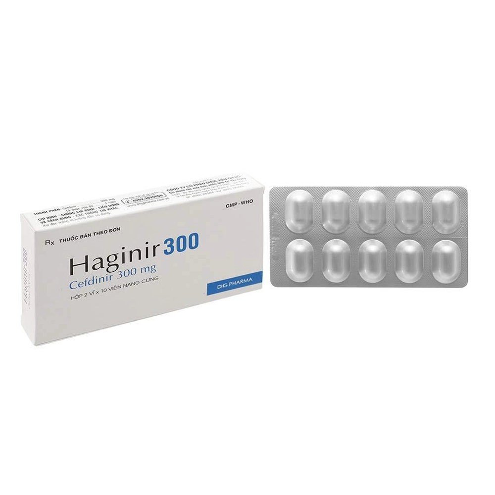 Haginir 300 mg DHG 2 vỉ x 10 viên