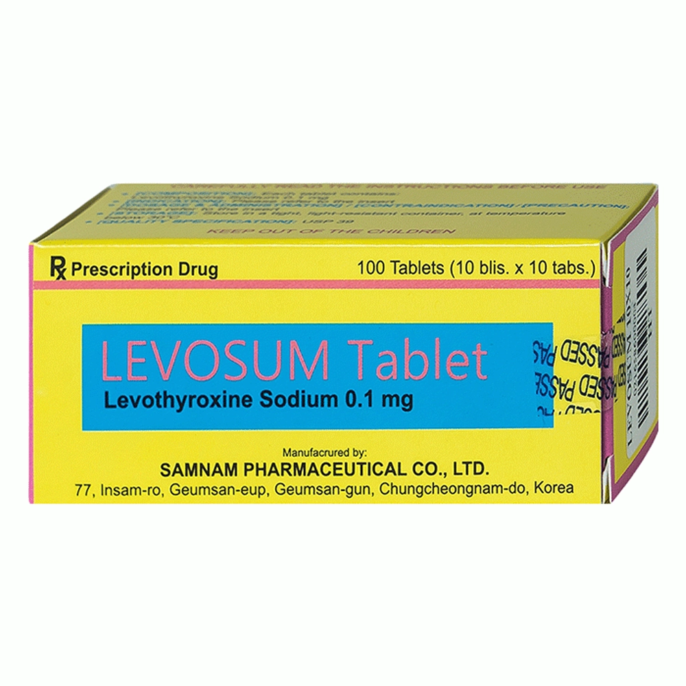 Levosum 0.1mg Samnam 10 vỉ x 10 viên