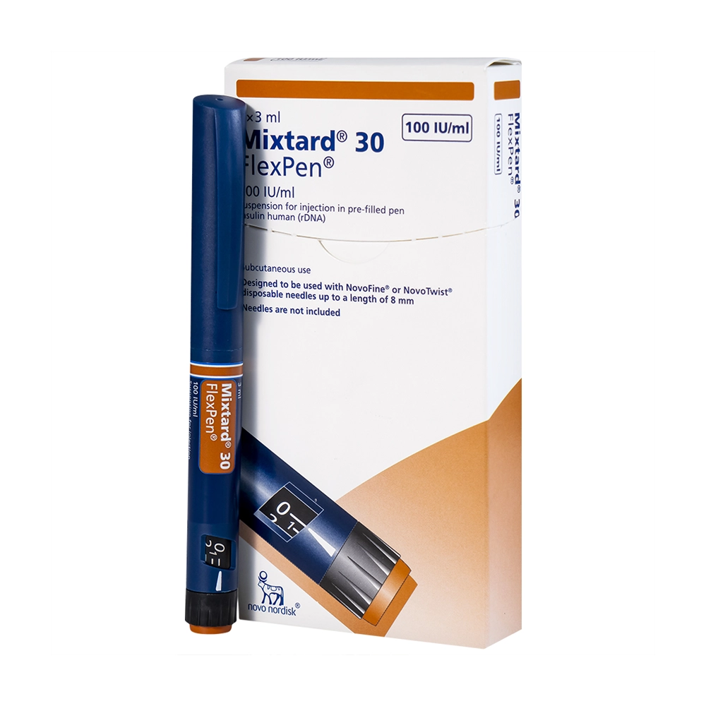 Mixtard 30 Flexpen Novo Nordisk, Hộp 5 Cây