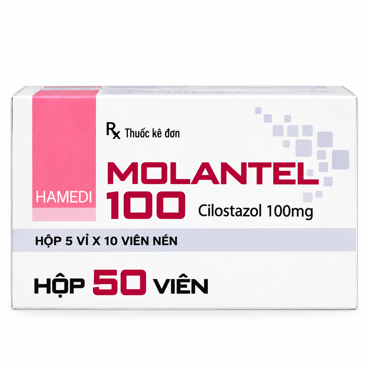 Molantel 100 Hà Nam 5 vỉ x 10 viên