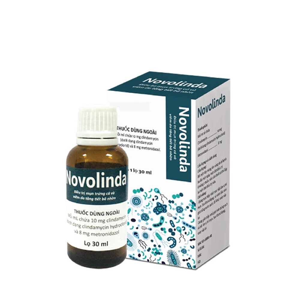 Novolinda (Clindamycin/Metronidazole) CPC1HN 1 lọ 30ml