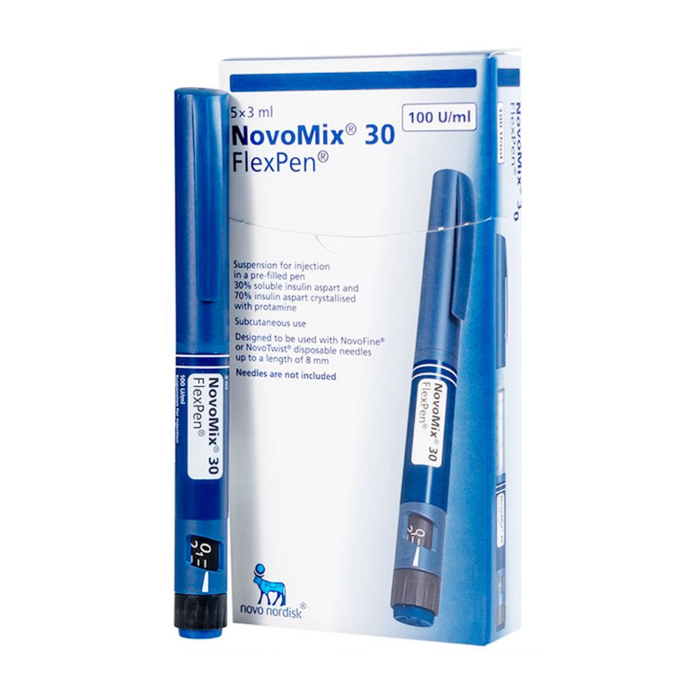 Novomix 30 Flexpen Novo Nordisk, Hộp 5 bút x 3ml