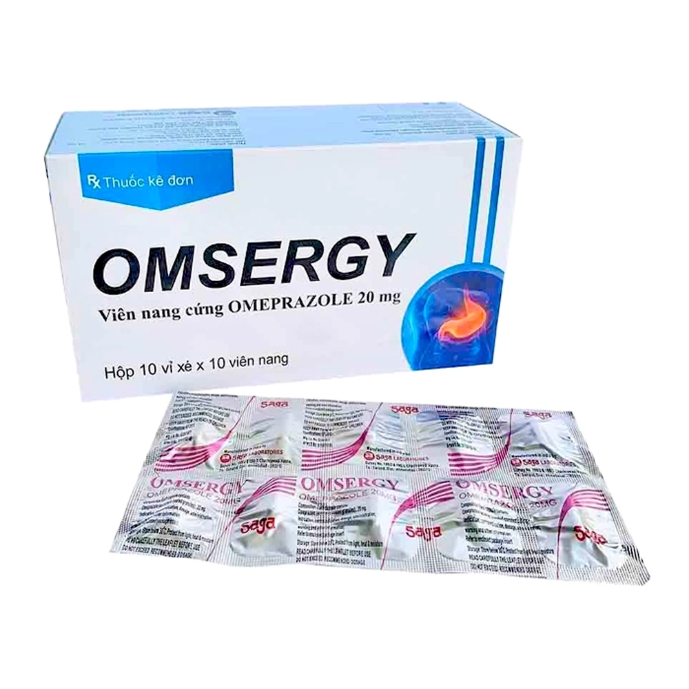 Omsergy 20mg SAGA 10 vỉ x 10 viên
