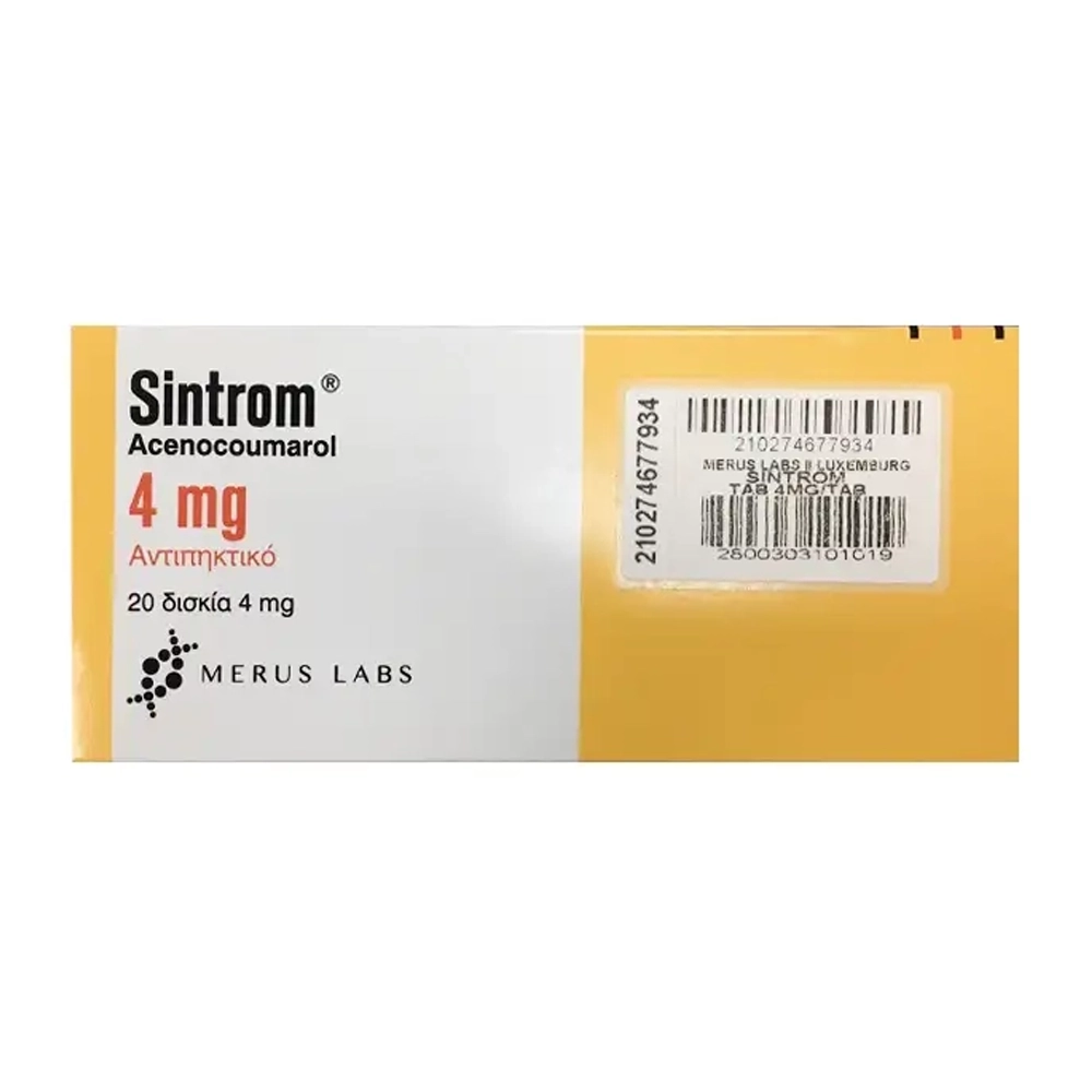 Sintrom 4 Merus Labs 2 Vỉ x 10 Viên