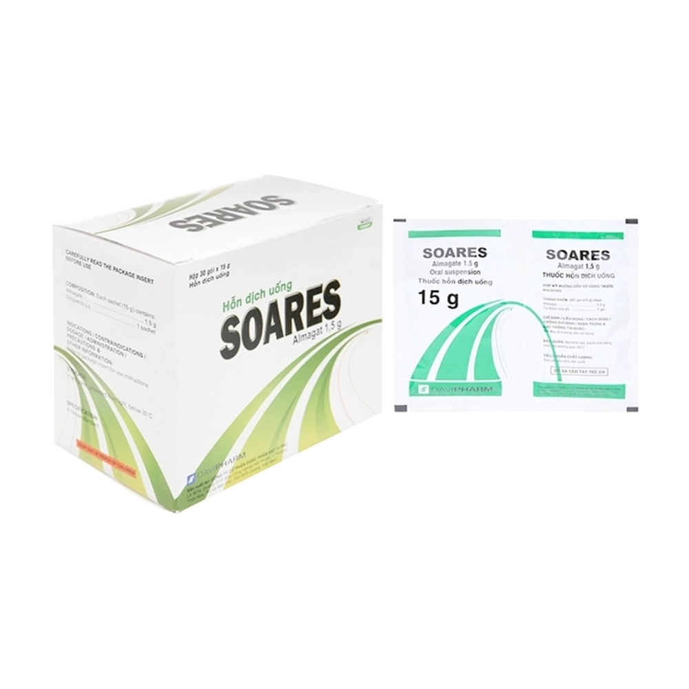 Soares (Almagate 1.5g) Davipharm 30 gói x 1.5g