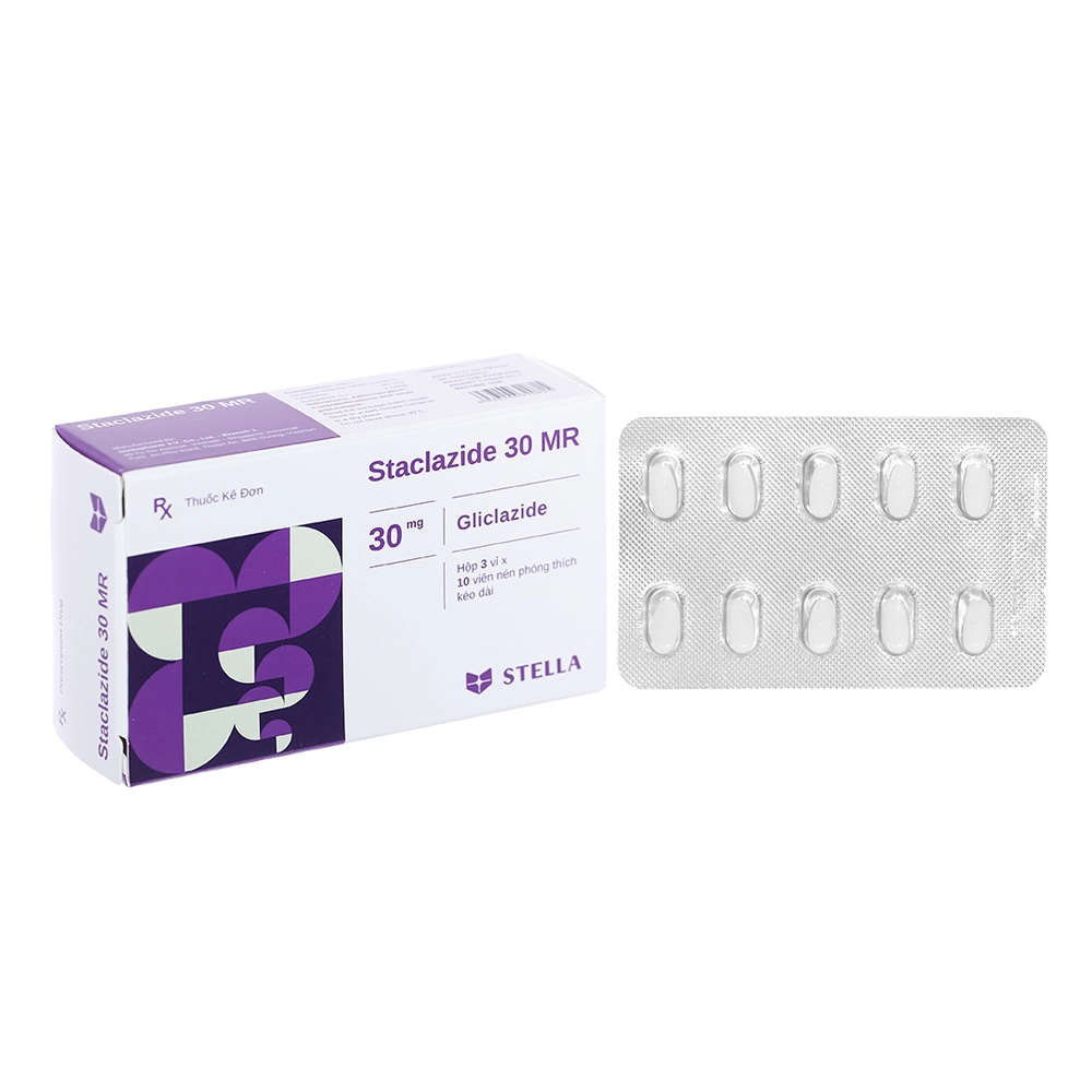 Staclazide 30 MR Stella ( Gliclazide 30mg ) - Hộp 3 vỉ x 10 viên