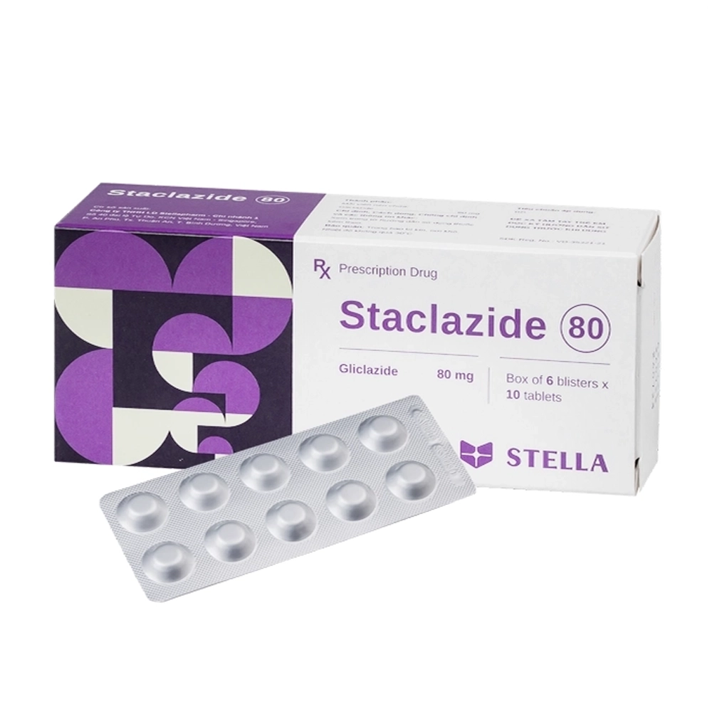 Staclazide 80 ( Gliclazide 80mg ) Stella 6 vỉ x 10 viên