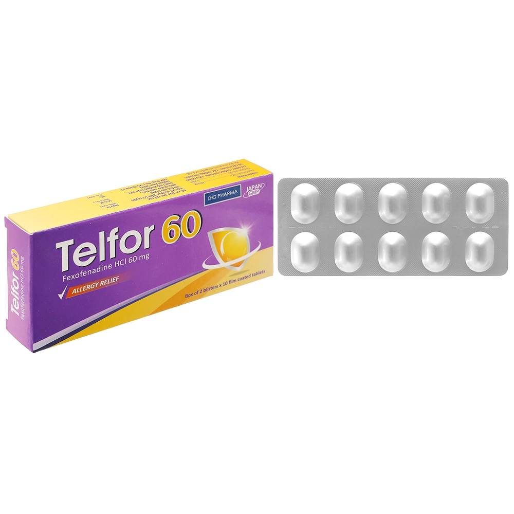 Telfor 60mg 2 vỉ x 10 viên