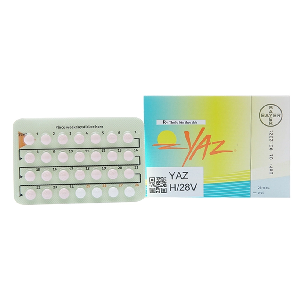Yaz Bayer 1 vỉ x 28 viên