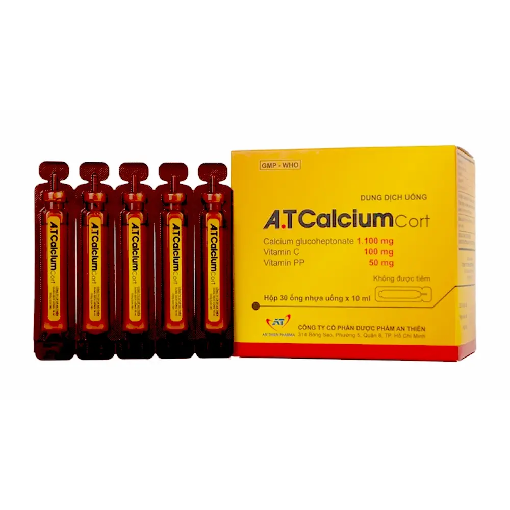 A.T Calcium Cort An Thiên 30 ống x 10ml