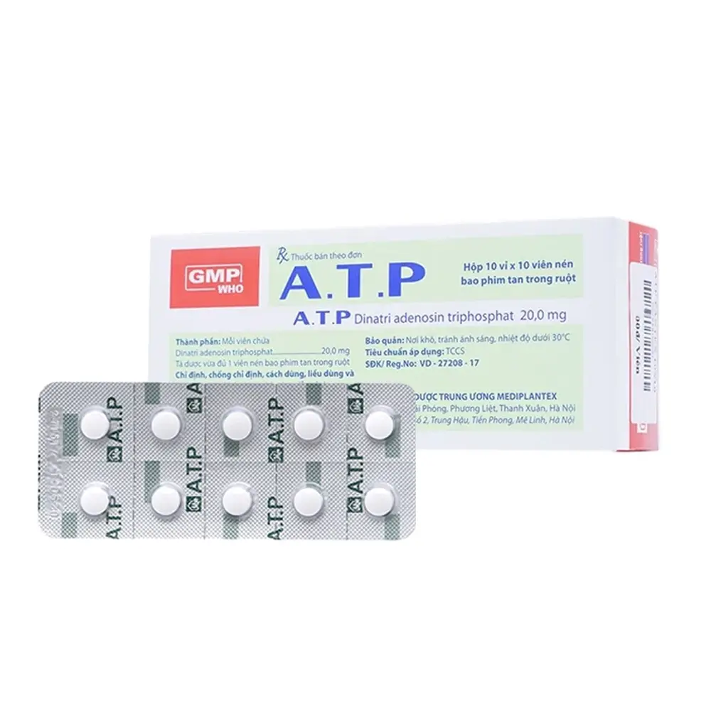 A.T.P 20 mg Mediplantex 10 vỉ x 10 viên