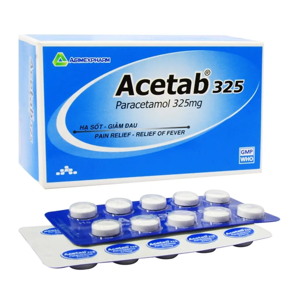 Acetab 325 Agimexpharm 10 vỉ x 10 viên