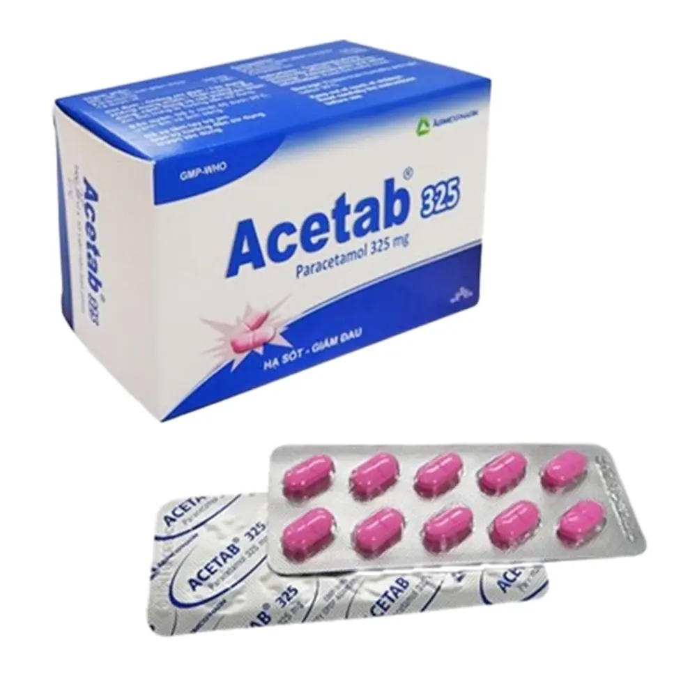 Acetab 325 Agimexpharm 10 vỉ x 10 viên