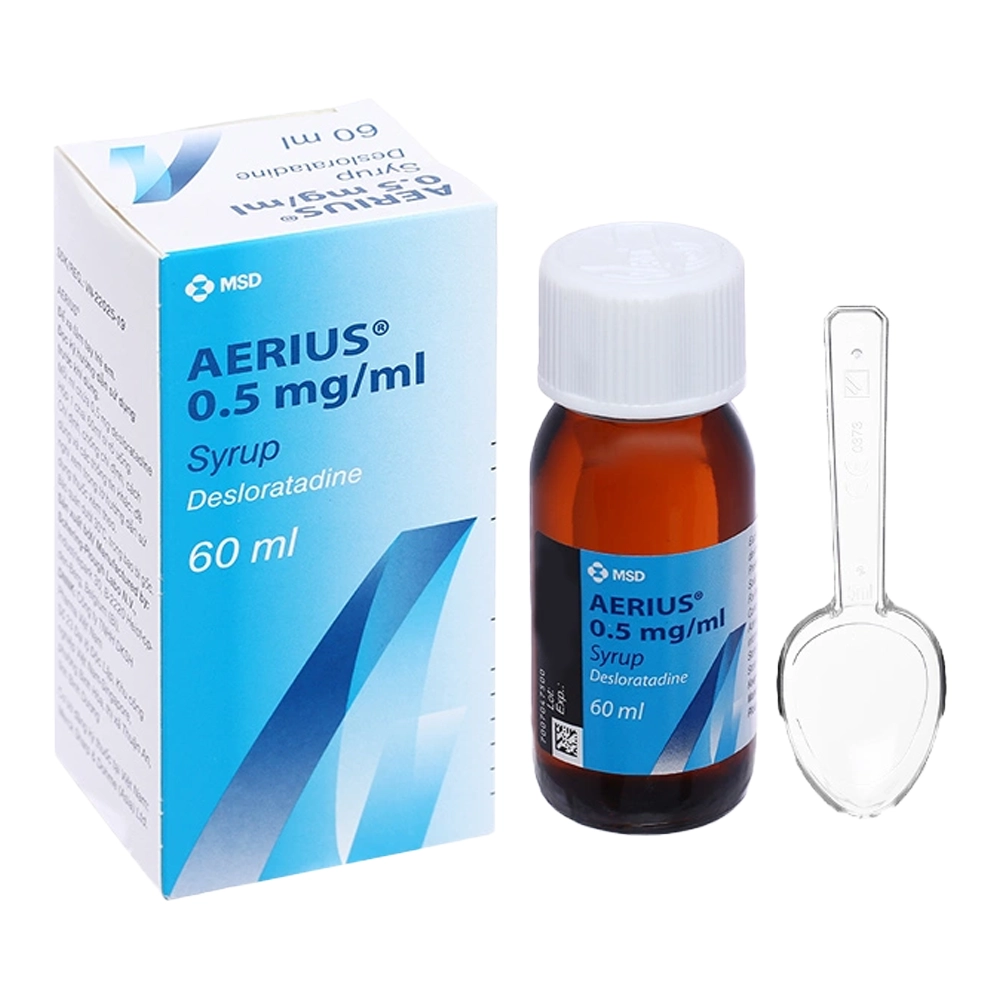 Aerius 0.5mg/ml Syrup MSD chai 60ml