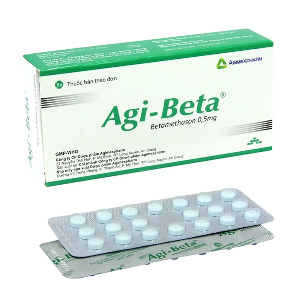 Agi-Beta 0.5 mg Agimexpharm 5 vỉ x 20 viên