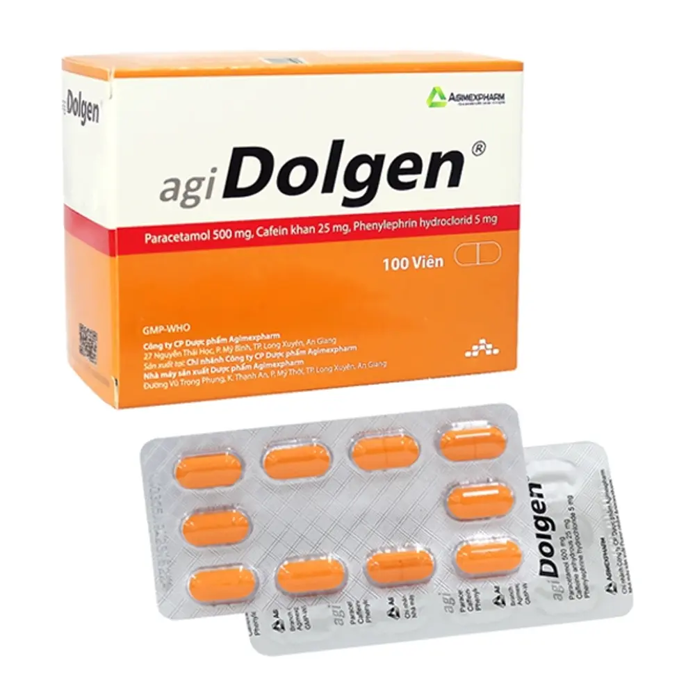 Agidolgen Agimexpharm 10 vỉ x 10 viên