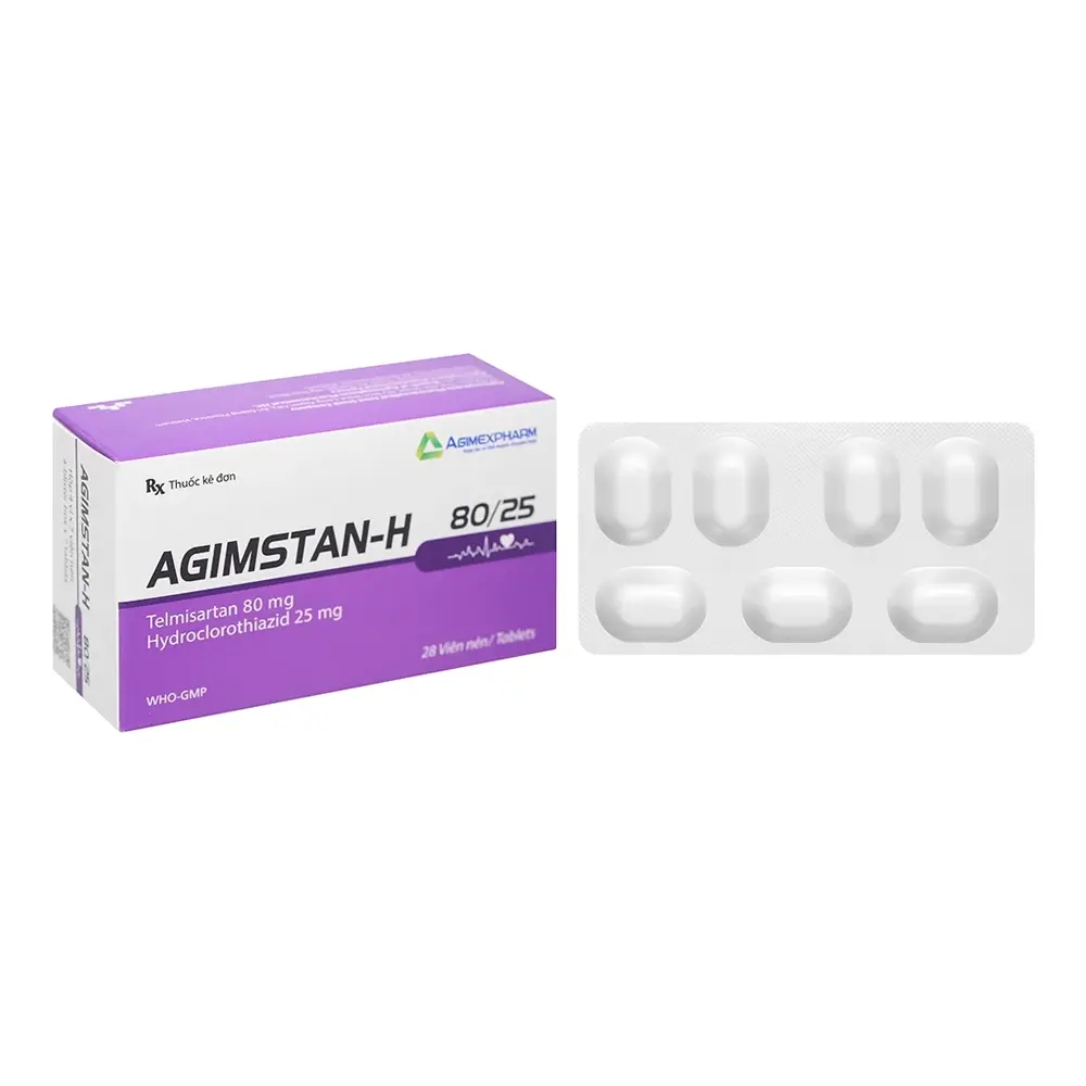 Agimstan-H 80/25 Agimexpharm 4 vỉ x 7 viên
