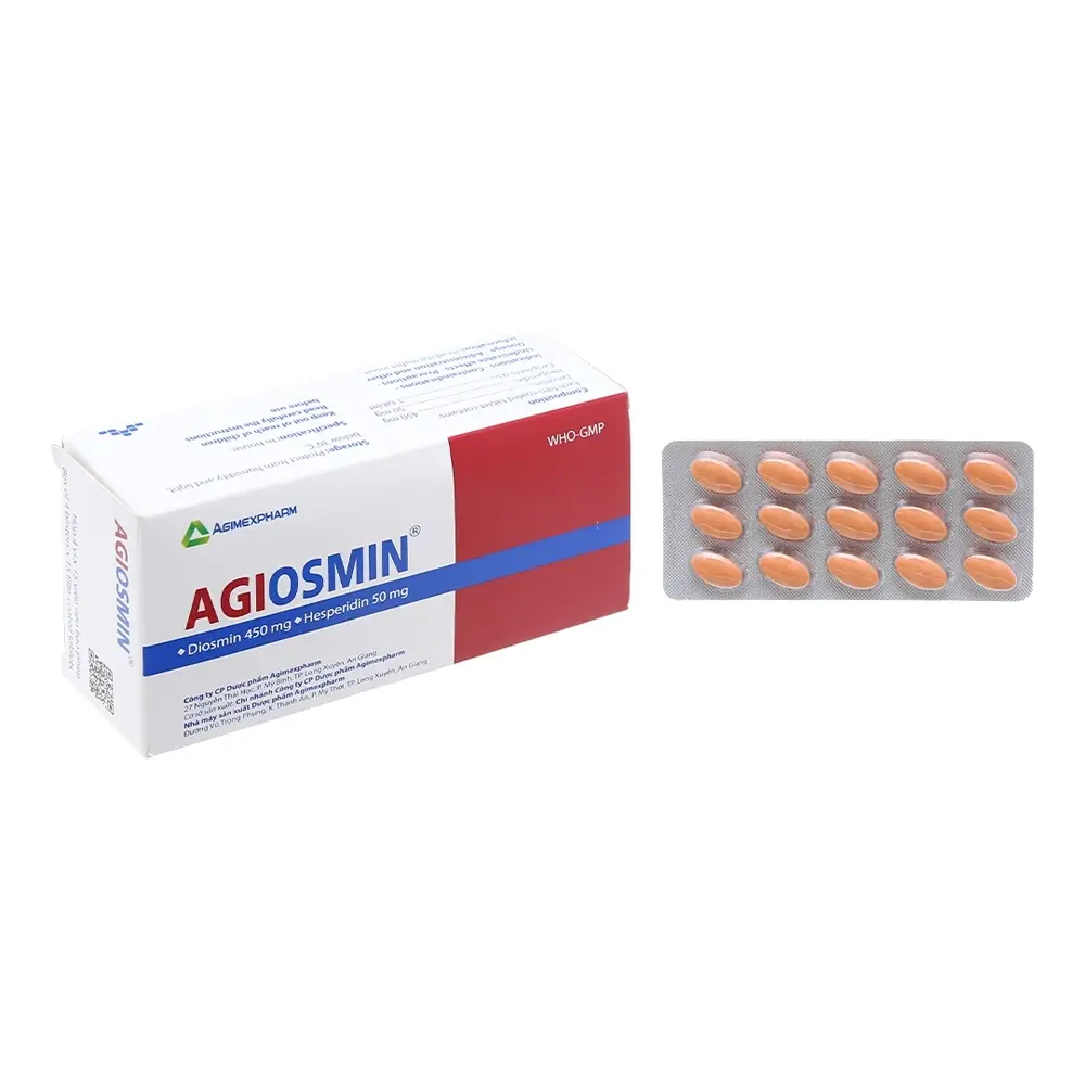 Agiosmin Agimexpharm 4 vỉ x 15 viên