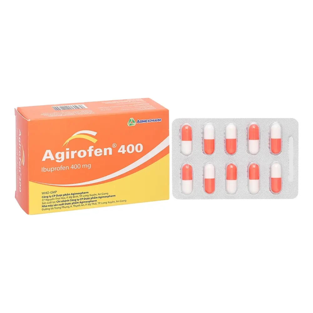 Agirofen 400 Agimexpharm 3 vỉ x 10 viên