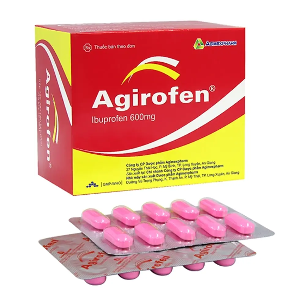 Agirofen 600 Agimexpharm 10 vỉ x 10 viên