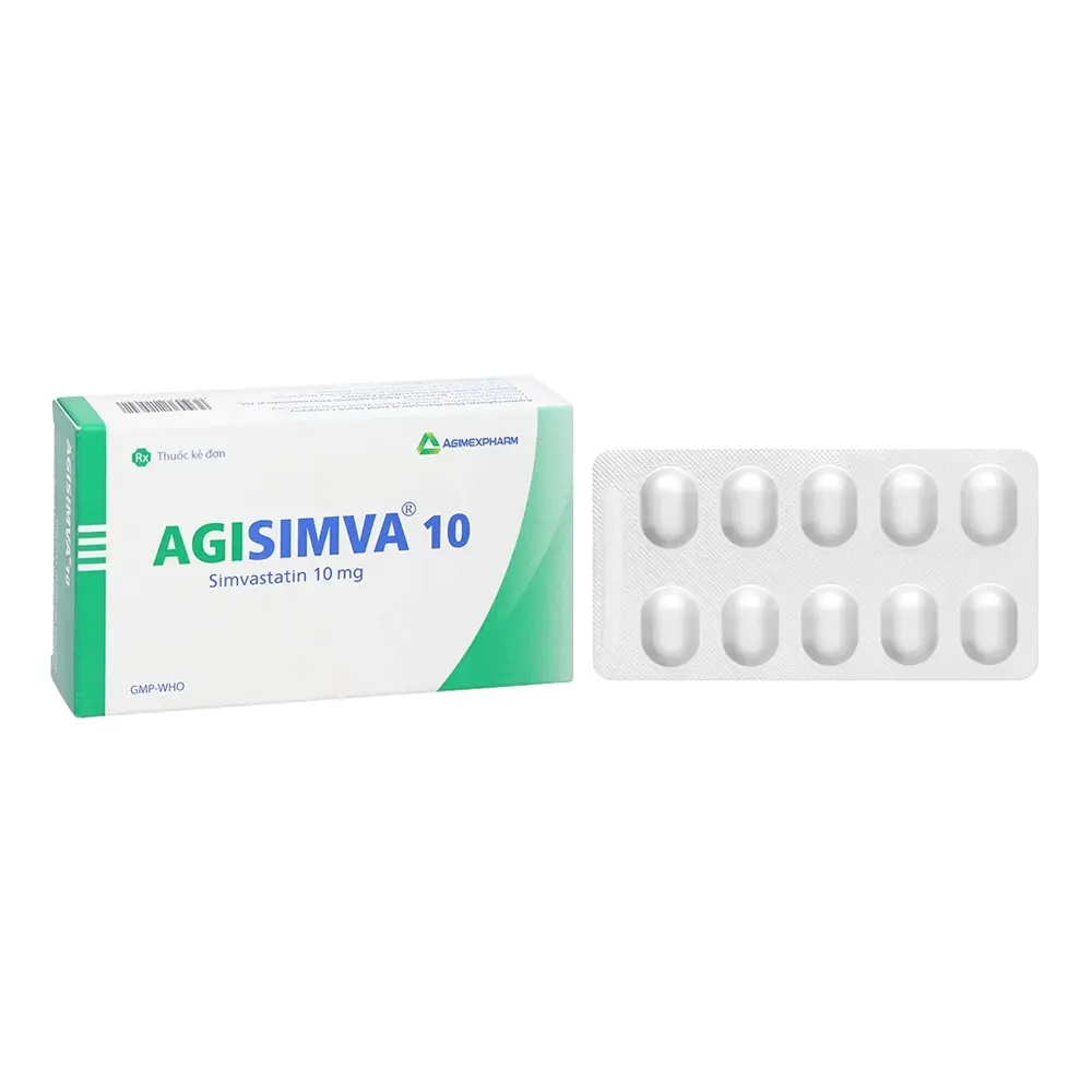 Agisimva 10 Agimexpharm 3 vỉ x 10 viên