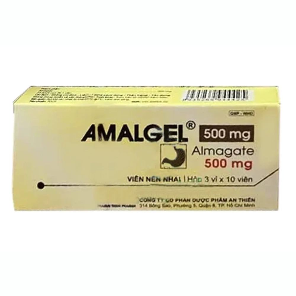 Amalgel 500mg (Almagate 500mg) An Thiên 3 vỉ x 10 viên