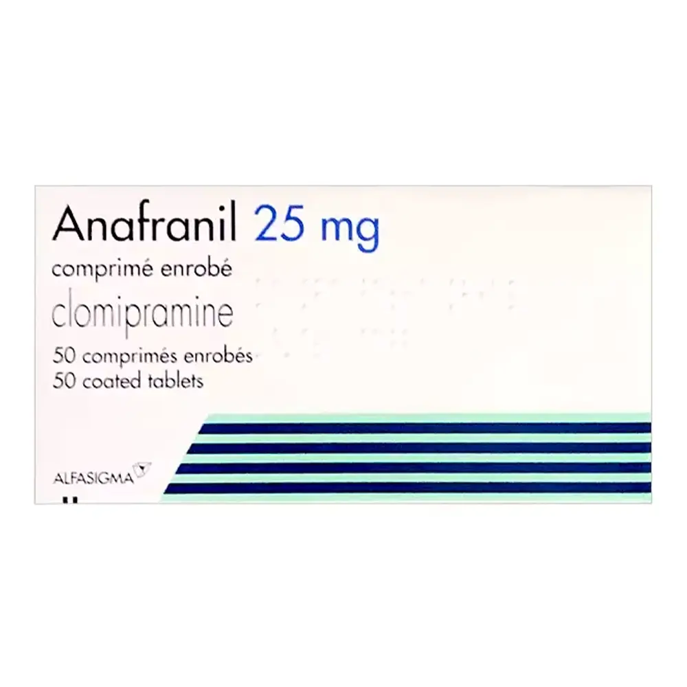 Anafranil 25 (Clomipramine 25 mg) Alfasigma 5 vỉ x 10 viên