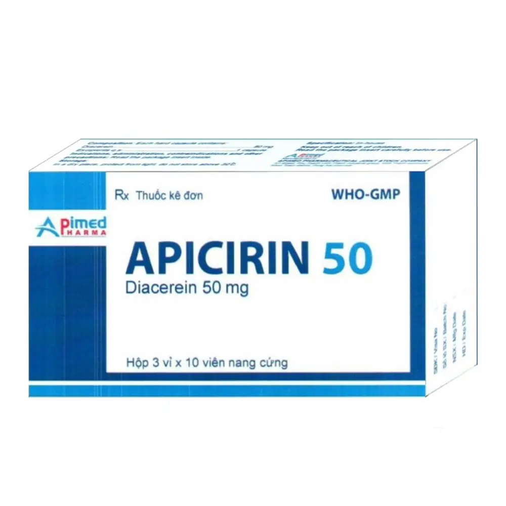 Apicirin 50 mg Apimed 3 vỉ x 10 viên