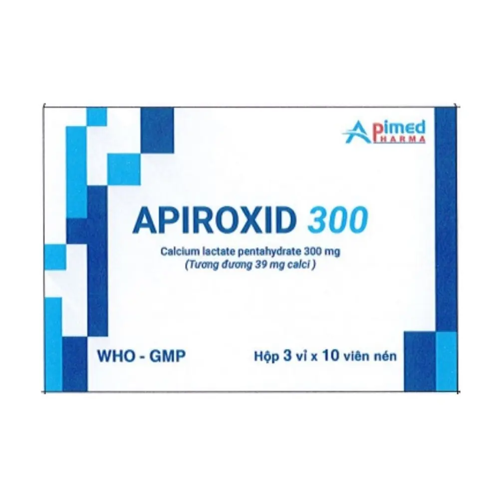 Apiroxid 300 Apimed 3 vỉ x 10 viên