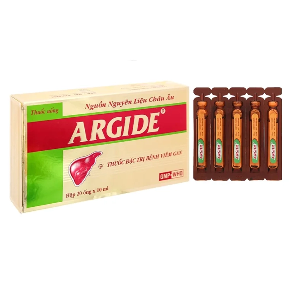 Argide (Arginin 200mg) USA-NIC Pharma hộp 20 ống x 10ml