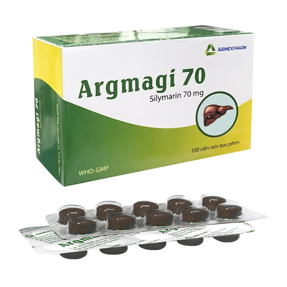 Argmagi 70 (Silymarin 70mg) Agimexpharm 10 vỉ x 10 viên