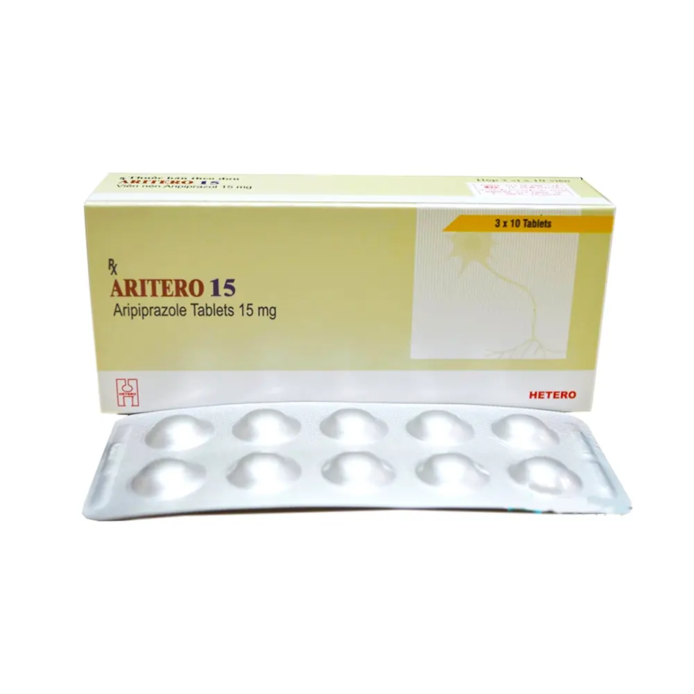 Aritero 15 (Aripiprazole 15 mg) Hetero 3 vỉ x 10 viên