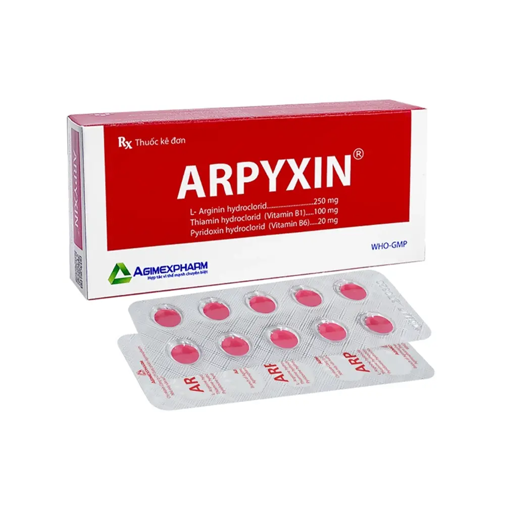 Arpyxin Agimexpharm 3 vỉ x 10 viên