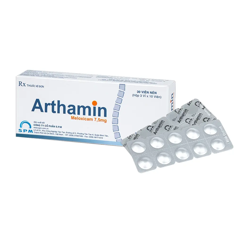 Arthamin 7.5 mg S.P.M 3 vỉ x 10 viên
