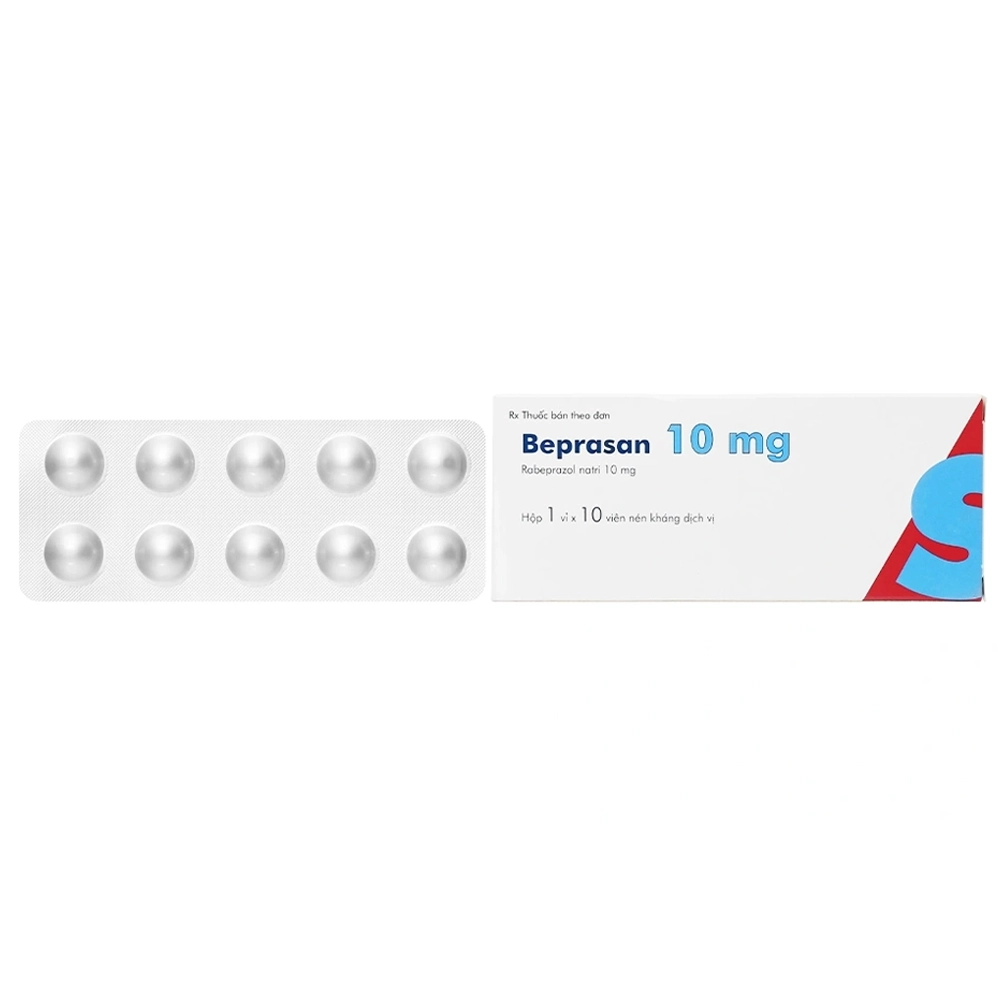 Beprasan 10mg (Rabeprazole 10mg) Sandoz 1 vỉ x 10 viên