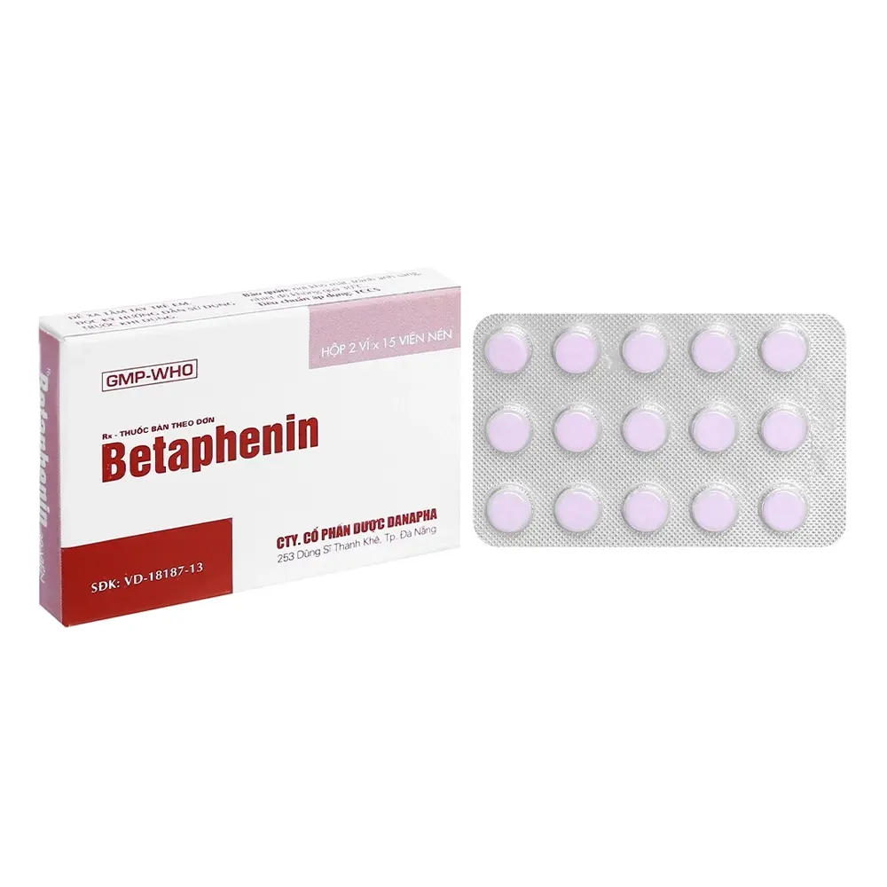 Betaphenin Danapha 2 vỉ x 15 viên
