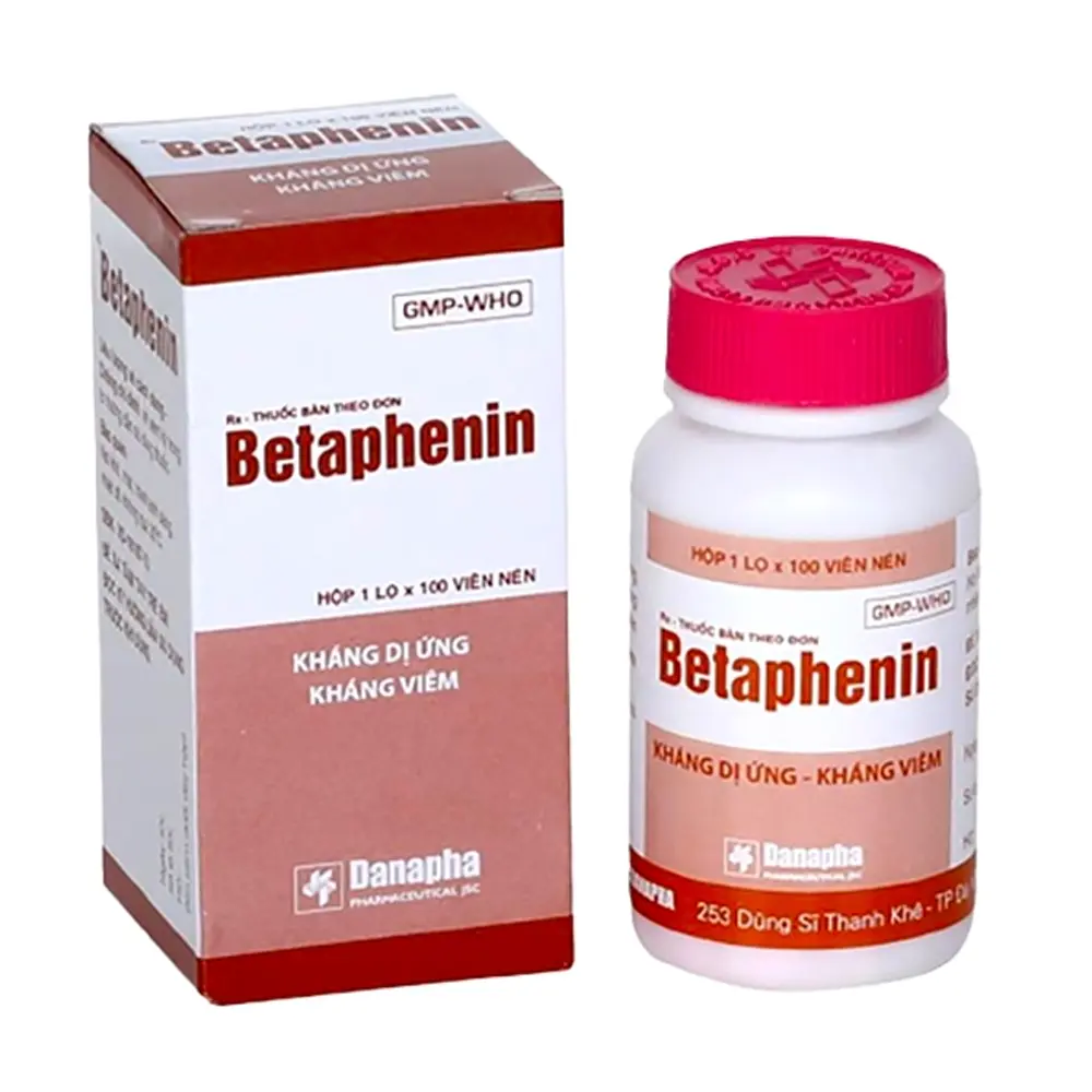 Betaphenin Danapha 1 lọ x 100 viên