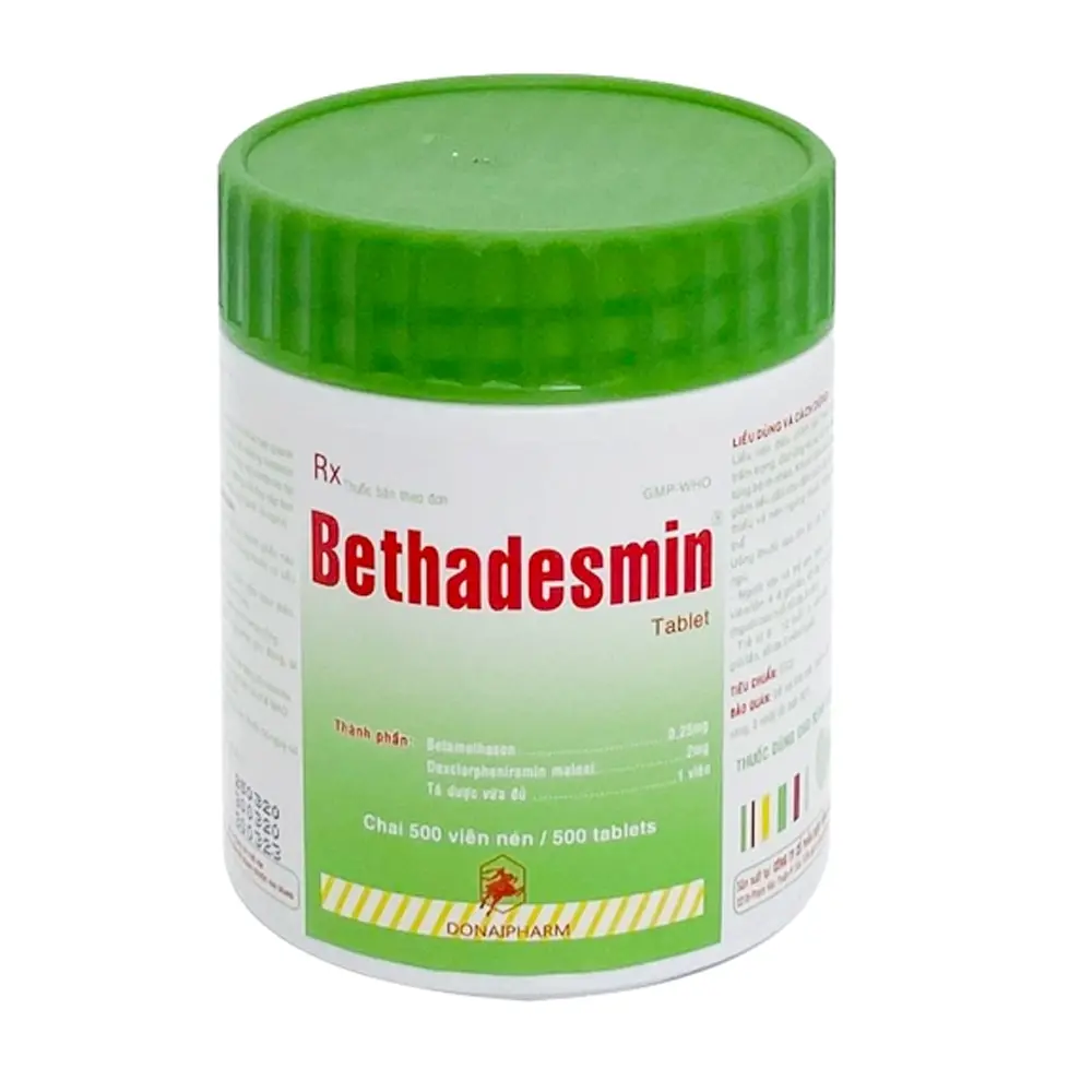 Bethadesmin Donaipharm chai 500 viên