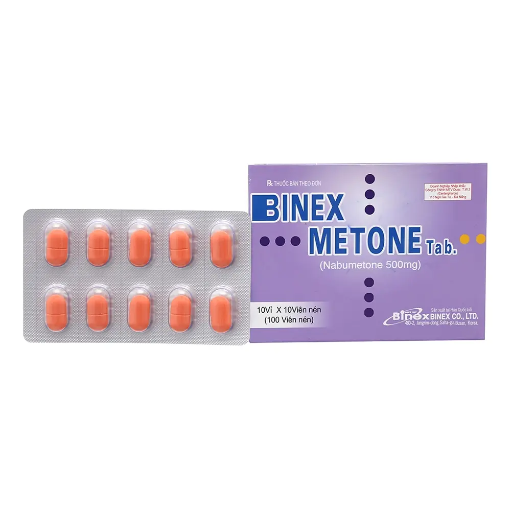 Binex Mentone 500 mg Binex 10 vỉ x 10 viên