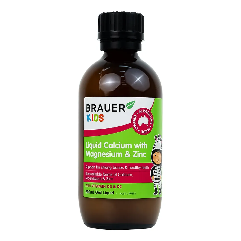 Brauer Kids Liquid Calcium with Magnesium & Zinc 200ml - 4