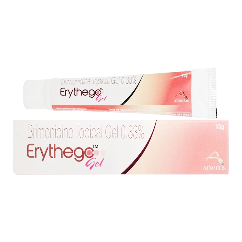 Erythego Gel (Brimonidine 0.33%) Admiris tuýp 15g