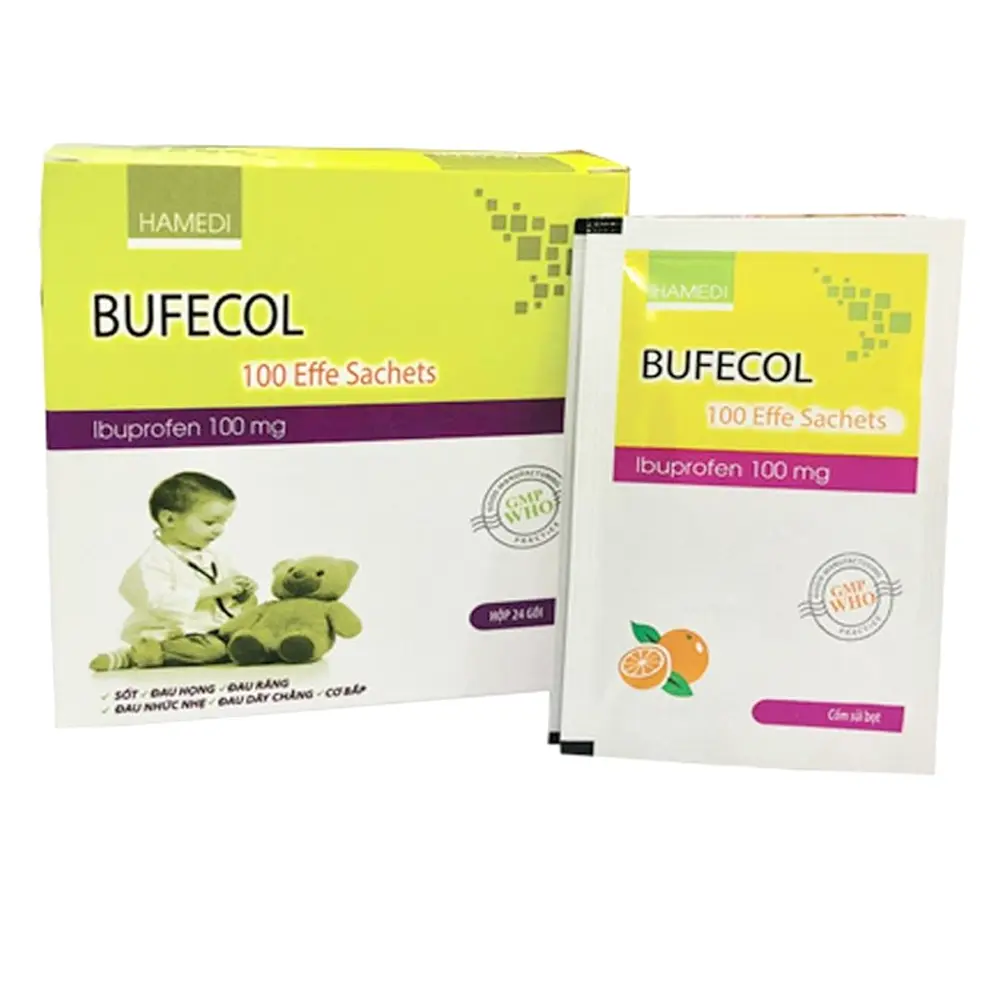 Bufecol 100 Effe Sachets Hà Nam hộp 24 gói x 3g
