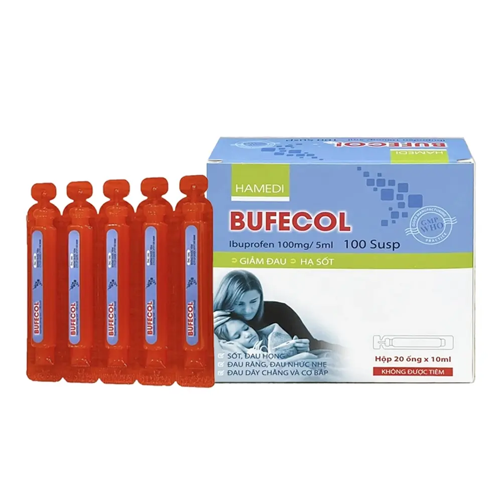 Bufecol 100 mg/5 ml Hà Nam hộp 20 ống x 10ml