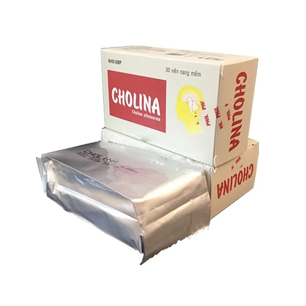 Cholina 400 (Choline alfoscerate 400 mg) Phil Inter Pharma 3 vỉ x 10 viên